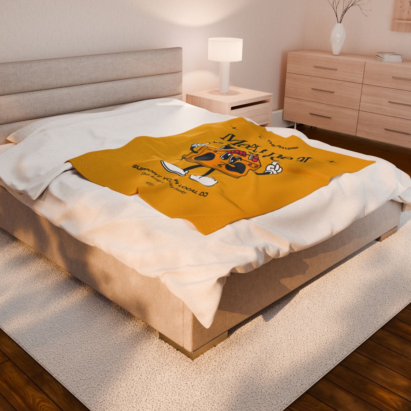 Funky DJ - Velveteen Plush Blanket