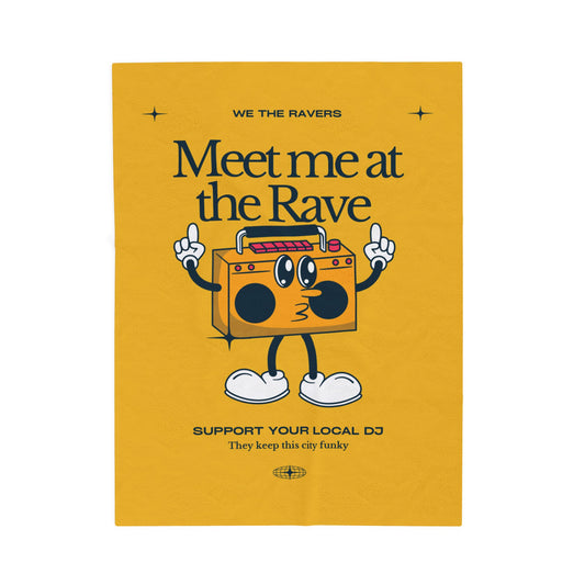 Funky DJ - Velveteen Plush Blanket