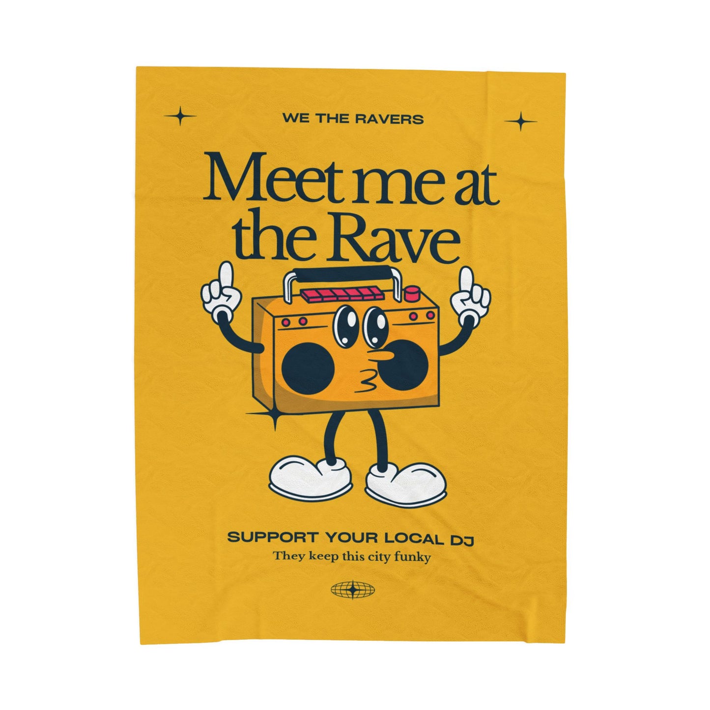 Funky DJ - Velveteen Plush Blanket