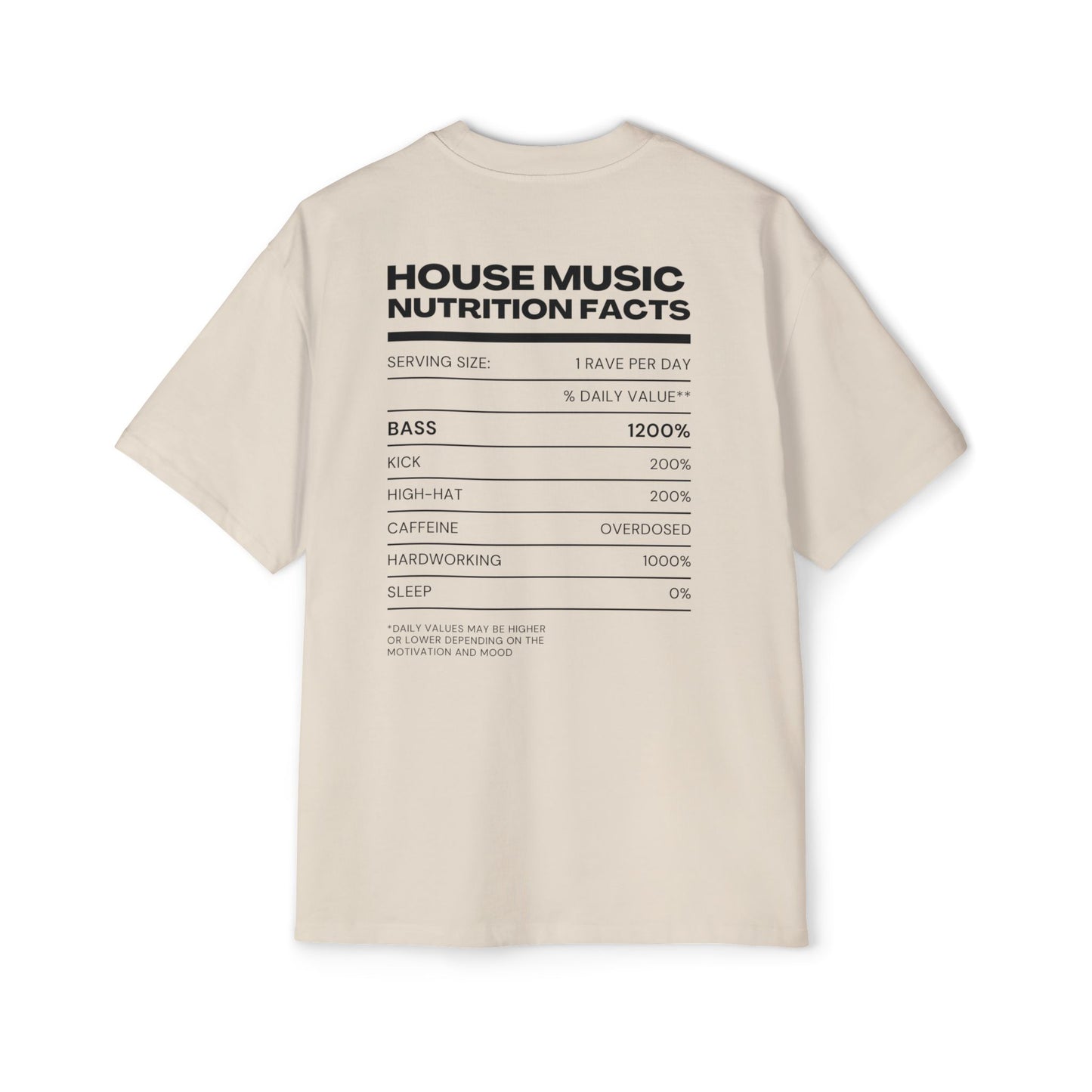 Nutritional - Heavy Oversized Tee
