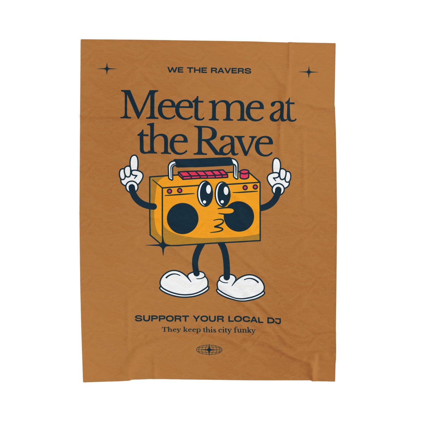 Funky DJ - Velveteen Plush Blanket
