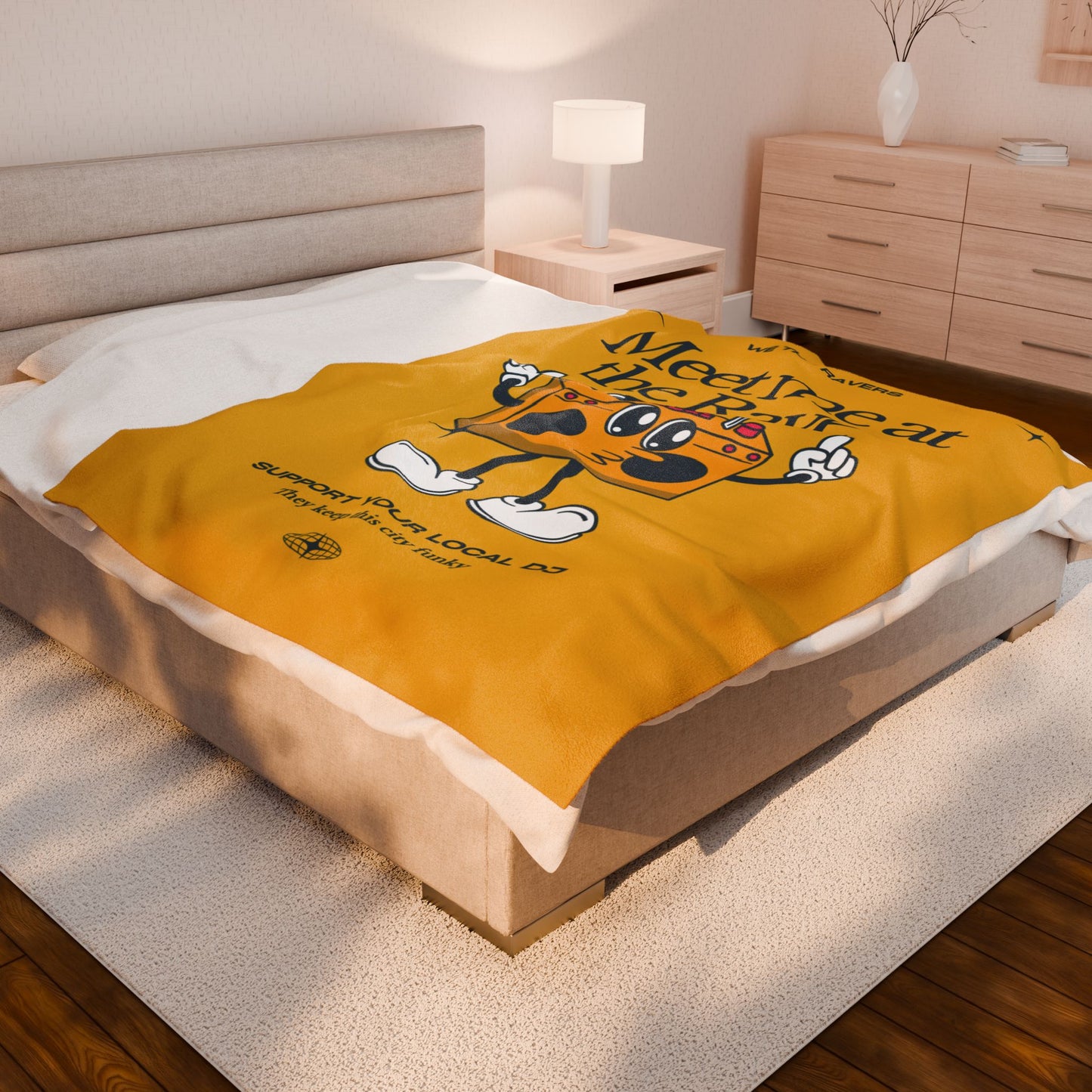 Funky DJ - Velveteen Plush Blanket