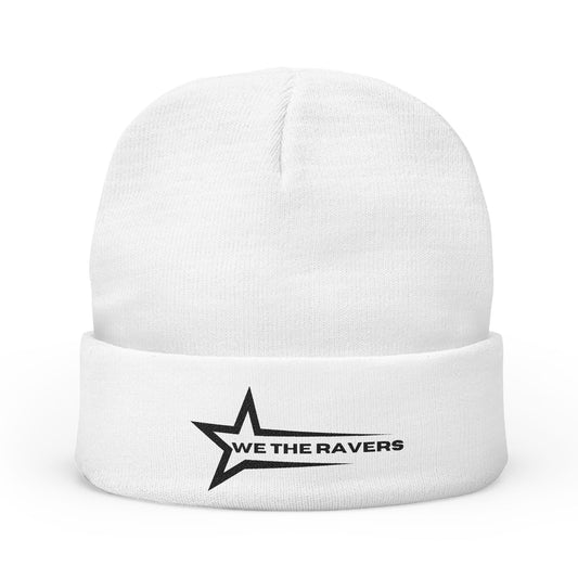 Light Embroidered Knit Beanie