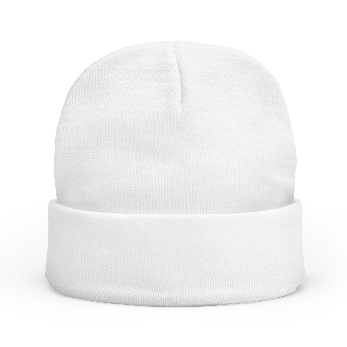 Light Embroidered Knit Beanie