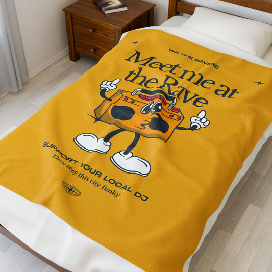Funky DJ - Velveteen Plush Blanket