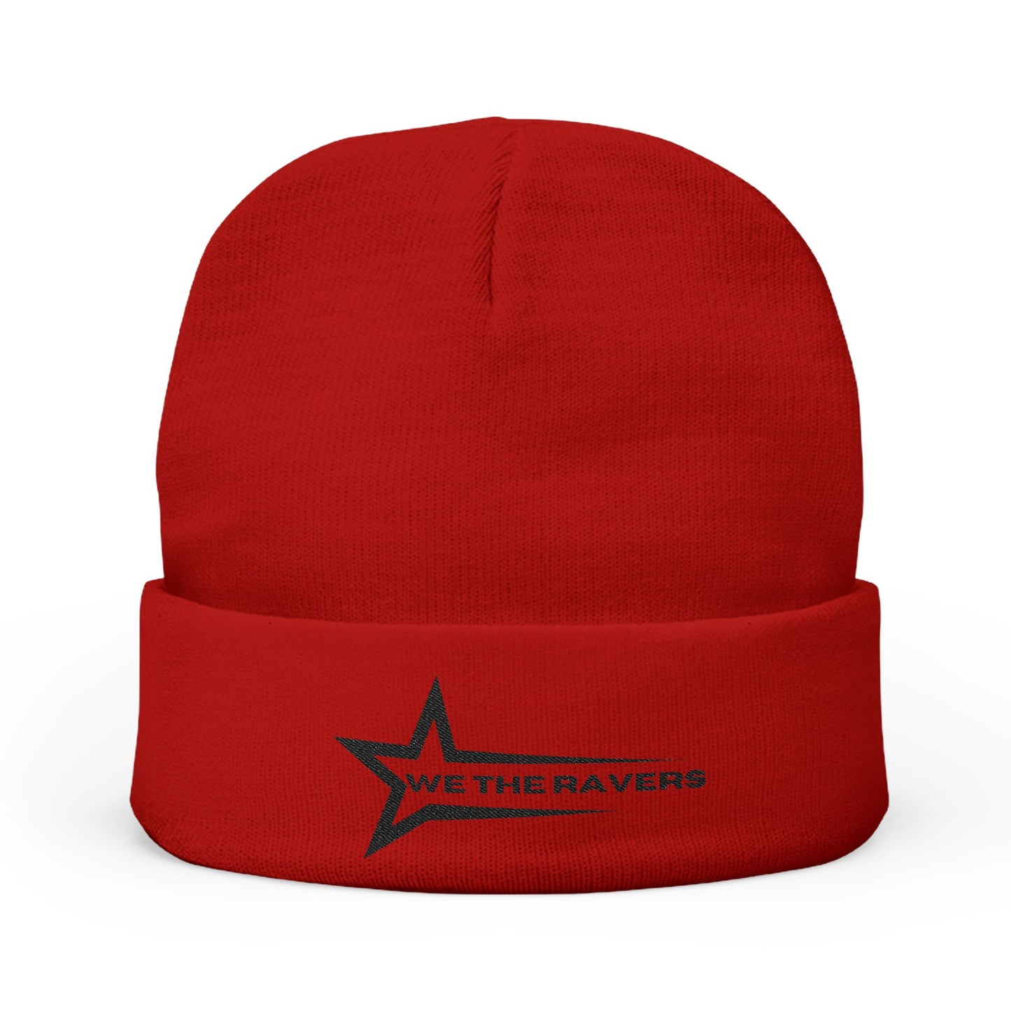 Light Embroidered Knit Beanie