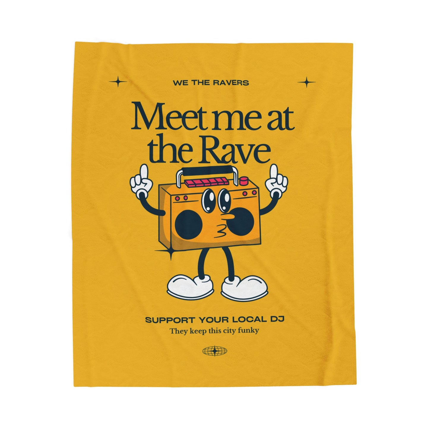 Funky DJ - Velveteen Plush Blanket
