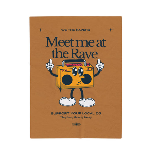 Funky DJ - Velveteen Plush Blanket