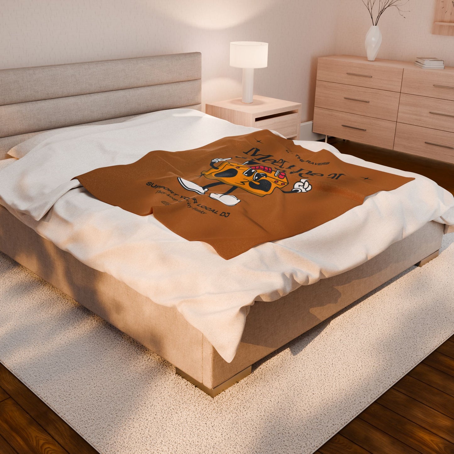 Funky DJ - Velveteen Plush Blanket