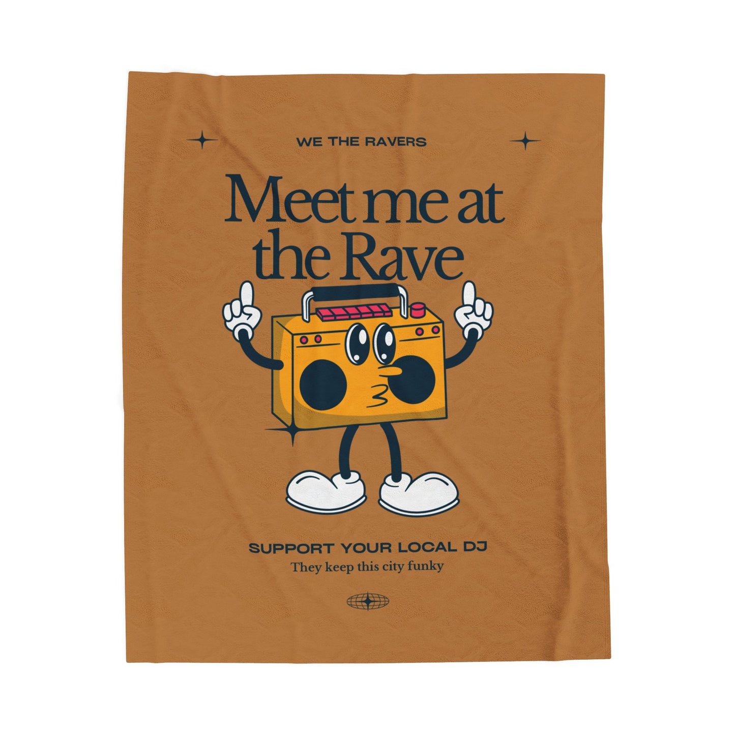 Funky DJ - Velveteen Plush Blanket